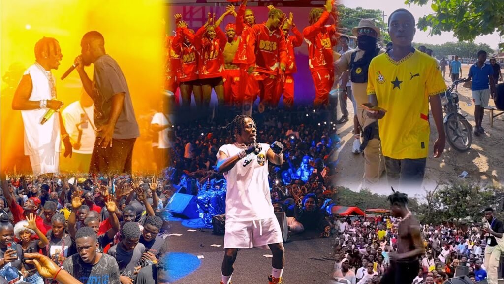 Shatta Wale's birthday draws a sizable crowd as the government calls for musicians to participate in nationwide campaigns.