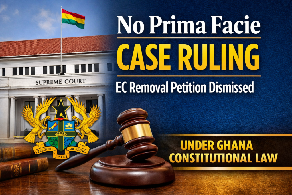 No Prima Facie Case Ruling: EC Removal Petition Dismissed