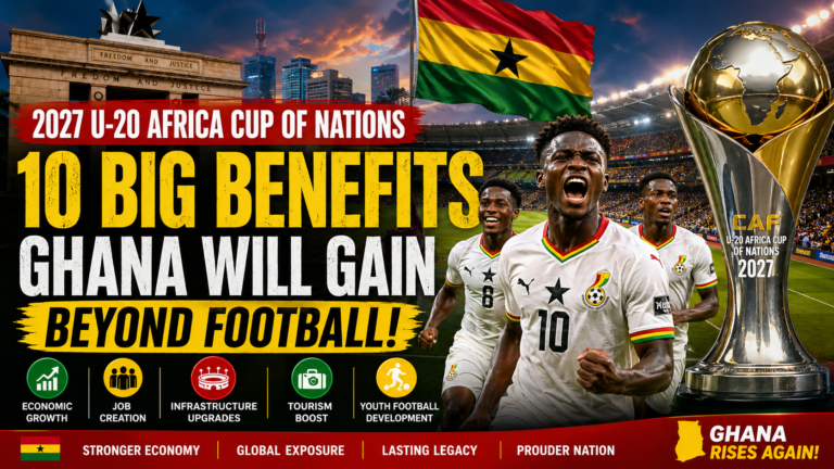 Ghana to host 2027 U-20 AFCON tournament benefits and stadium preparations