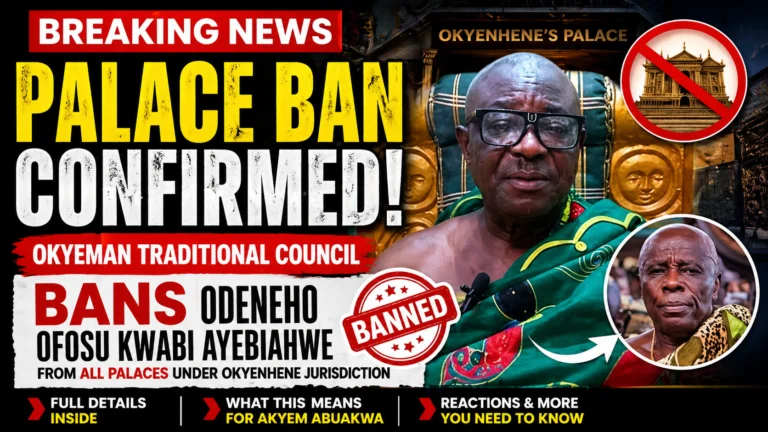 Okyeman Traditional Council Ban news in Akyem Abuakwa