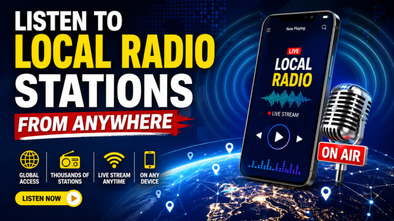 Listen to local radio stations from anywhere using online radio streaming apps and websites