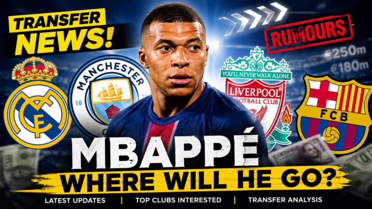 Kylian Mbappé transfer news trending worldwide with clubs linked to superstar forward