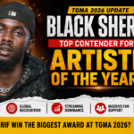 Black Sherif TGMA 2026 Artiste of the Year favorite performing live