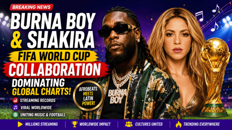 Burna Boy FIFA World Cup Collaboration trending worldwide with global Afrobeats success