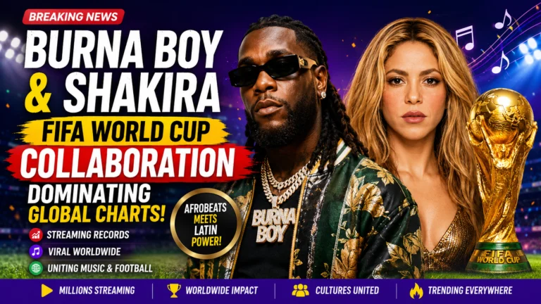 Burna Boy FIFA World Cup Collaboration trending worldwide with global Afrobeats success