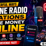 Online Radio Stations Make Money Online with advertising, YouTube streaming, podcasts, and sponsorships on tuneon.net