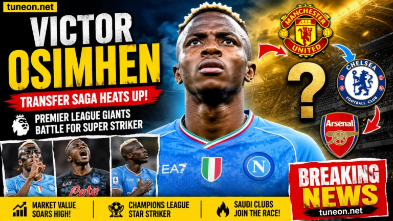 Victor Osimhen Transfer Saga Trends Across Europe with Premier League transfer rumours