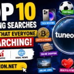 Most Searched Topics on Google Today in 2026 featuring AI, football, entertainment, and viral news — tuneon.net