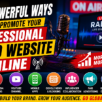 Professional radio website live streaming dashboard for online radio station growth