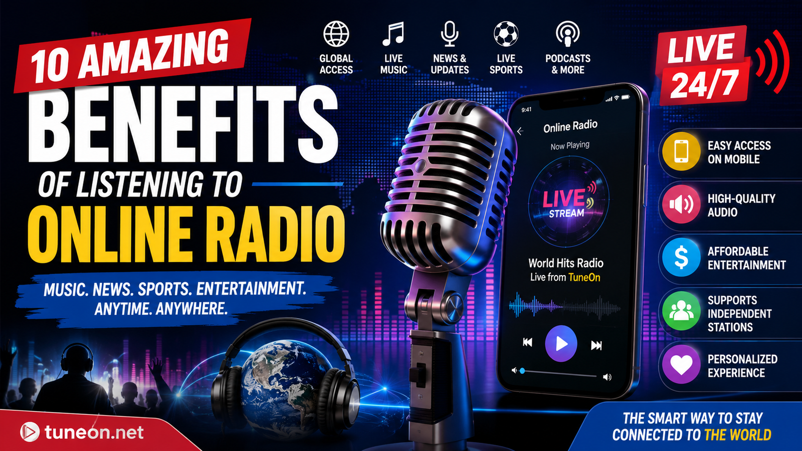 Benefits of listening to online radio with live global streaming and entertainment