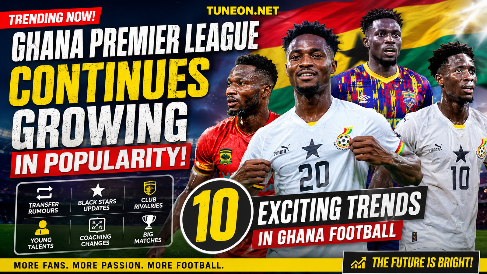 Ghana Premier League Continues Growing in Popularity: 10 Exciting Football Trends in Ghana 2 Ghana Premier League Continues Growing in Popularity with football fans and transfer discussions