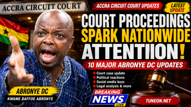 Court Proceedings Spark Nationwide Attention over Abronye DC case in Ghana