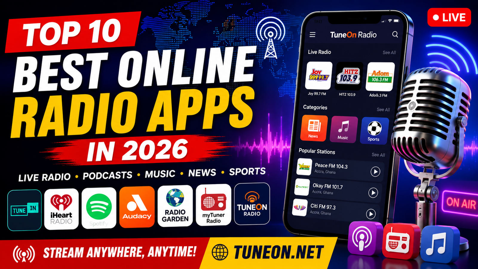 10 Top 10 Best Online Radio Apps in 2026 Trends You Must Know 2 Top 10 Best Online Radio Apps in 2026 for music and live streaming