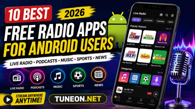 Best Free Radio Apps for Android Users streaming live radio in 2026