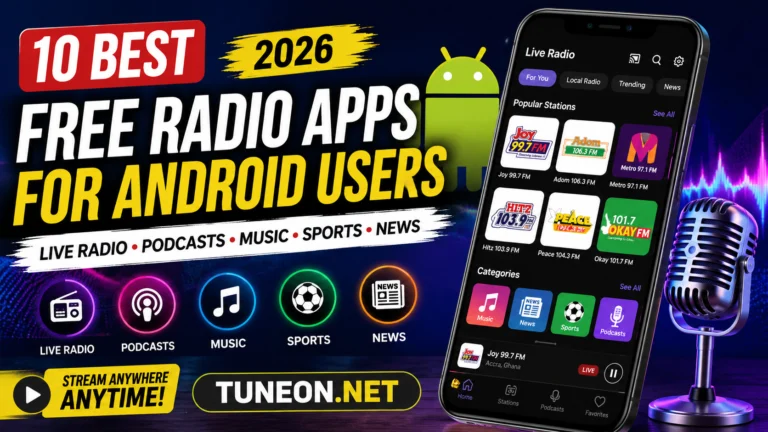 Best Free Radio Apps for Android Users streaming live radio in 2026