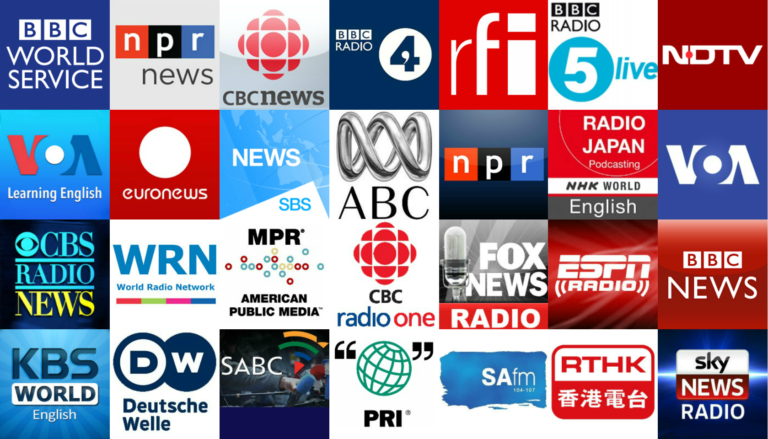 Text: best live news radio stations online streaming global updates