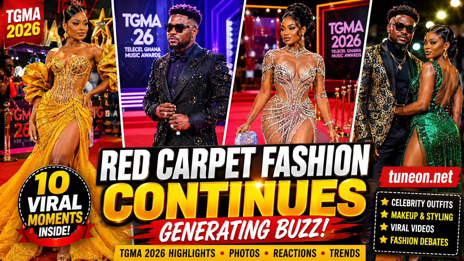 Amazing Red Carpet Fashion Continues Generating Buzz: 10 Stunning TGMA 2026 Celebrity Looks 4 Red Carpet Fashion Continues Generating Buzz at TGMA 2026 with celebrity fashion styles