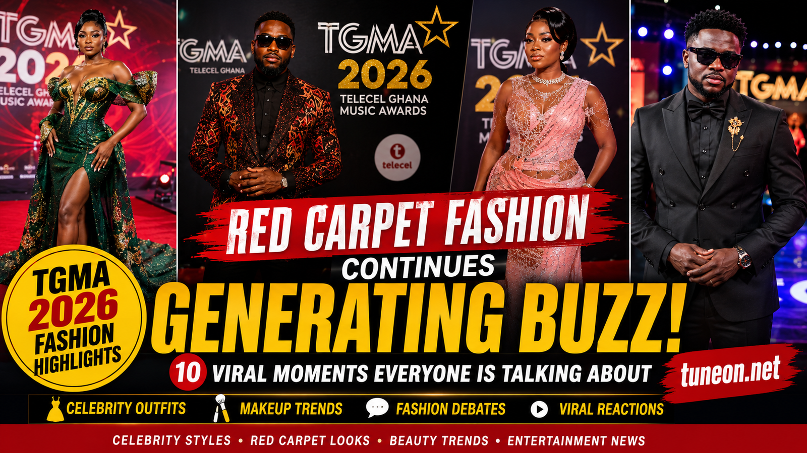 Amazing Red Carpet Fashion Continues Generating Buzz: 10 Stunning TGMA 2026 Celebrity Looks 5 c