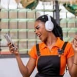 Radio studio and headphones representing Ghana radio listening