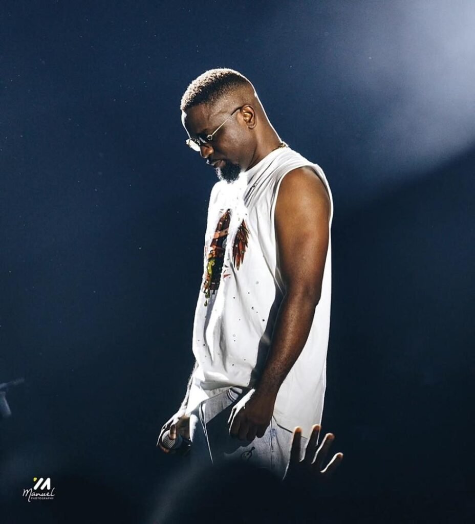 Sarkodie performing at Rapperholic 2025 in Kumasi; file photo, not from the 2026 concert.
