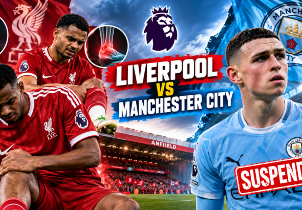 Liverpool vs Manchester City injury news ahead of the Premier League clash